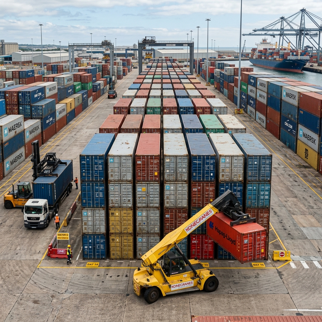 Industrial Marine Container Storage